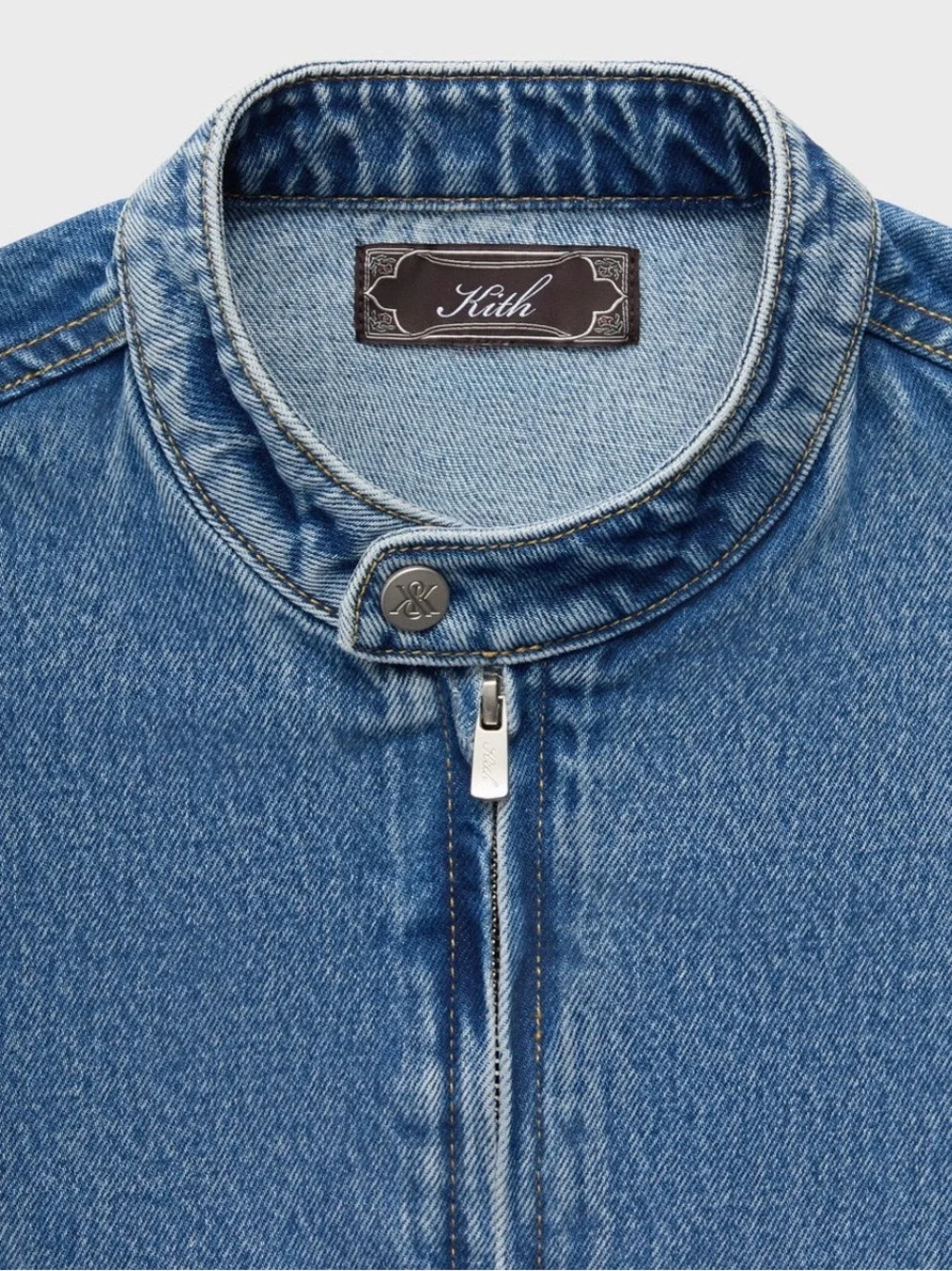 Kith Men's Washed Light Blue Relaxed Denim Jacket